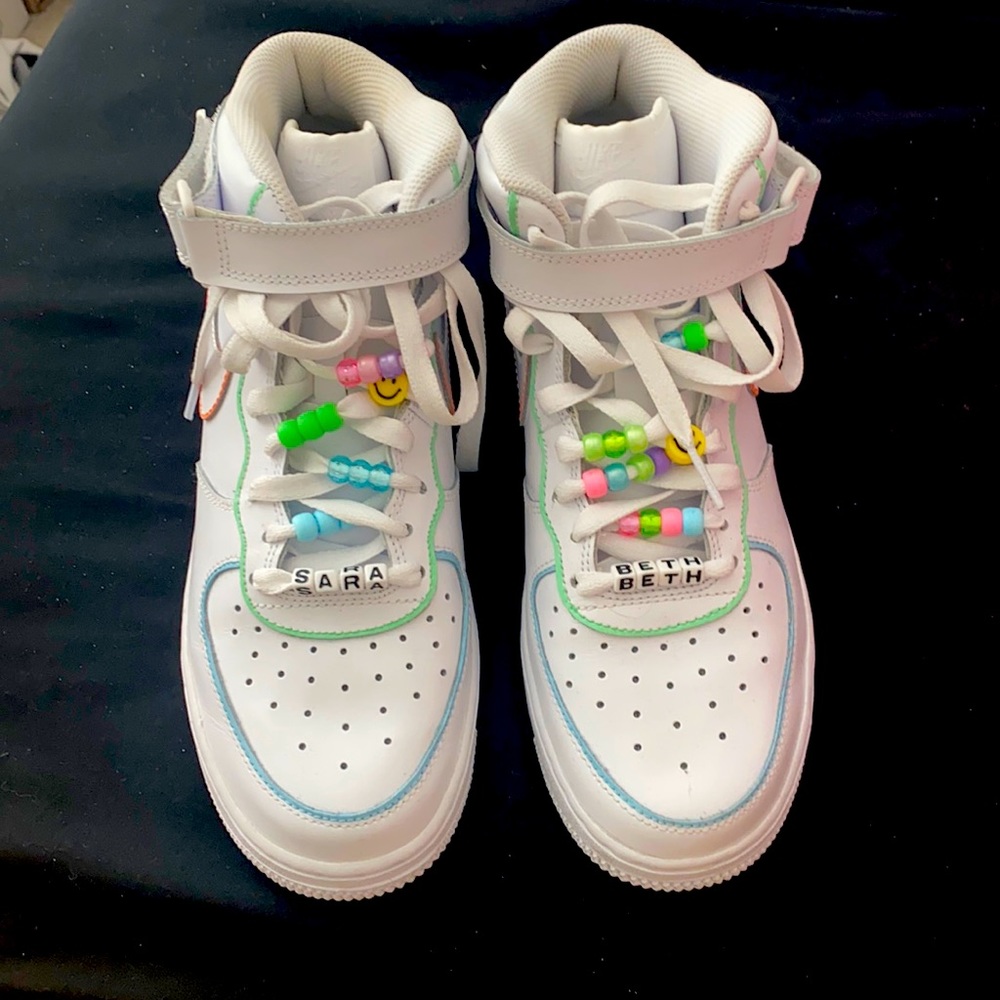 custom nike air forces!!